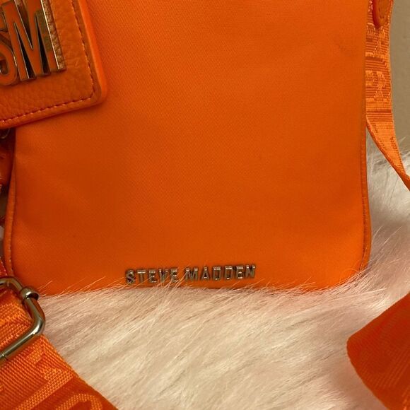 NWT Steve Madden Mini Crossbody Bag - Neon Orange - Picture 12 of 12